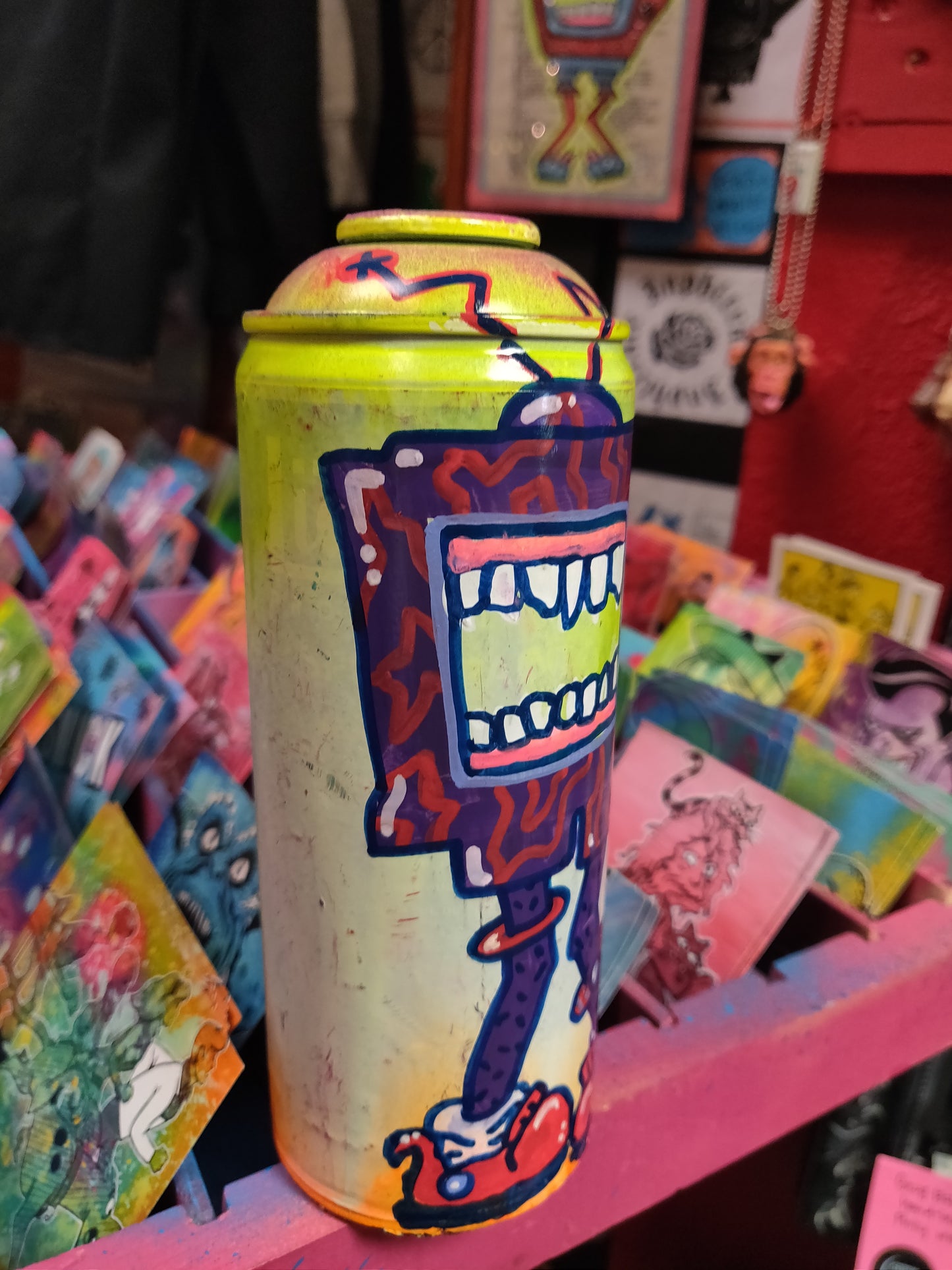 TV Monster Spray Paint Cans by @TapedOffTV