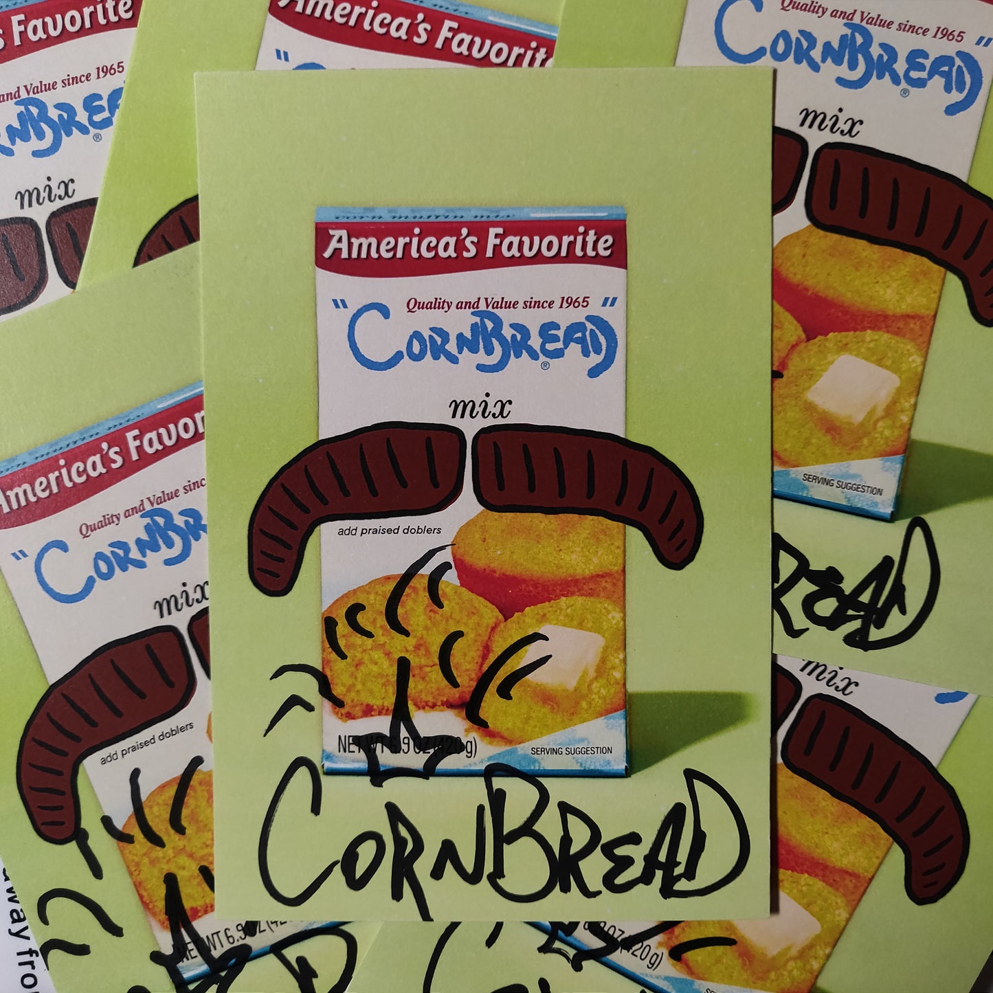 * Limited Edition Praise Dobler X Cornbread Signed Collectors POSTCARD