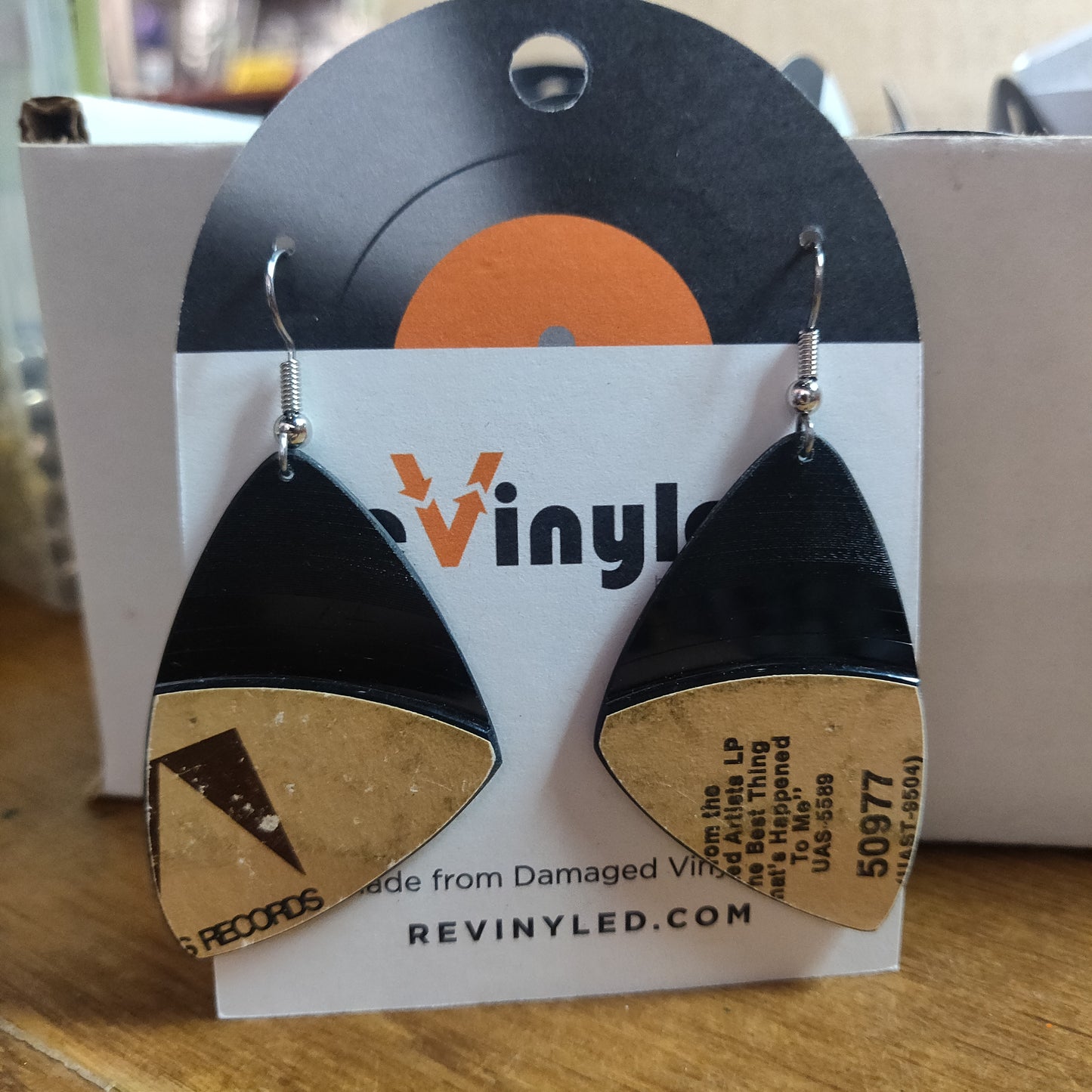 SS036 Z.Z. Hill Vinyl Record EARRINGS