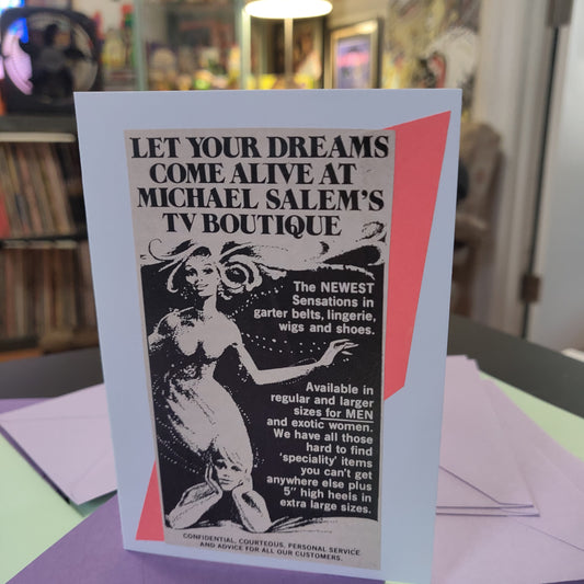 18+ Vintage Let Your Dreams Come Alive Ad Collage GREETiNG CARD