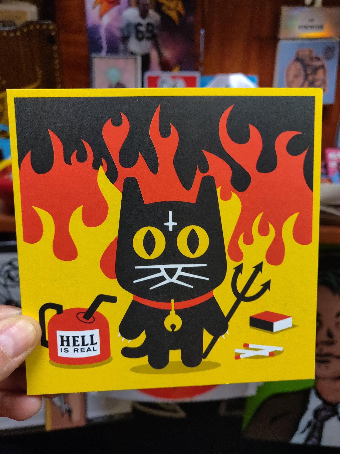 Gas Can Hell is Real POSTCARD / Small Print by the666cat