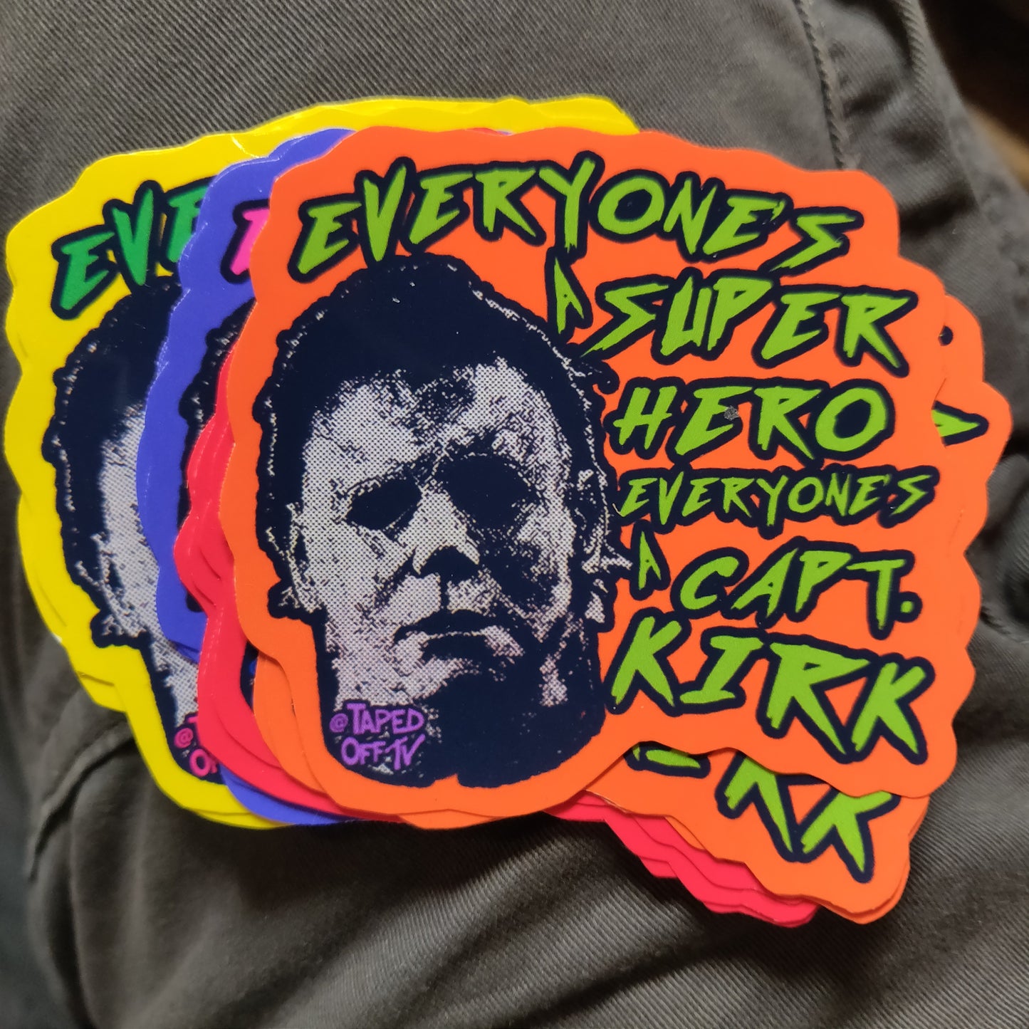 Halloween Michael 99 Captain Kirk Myers Holographic STiCKER