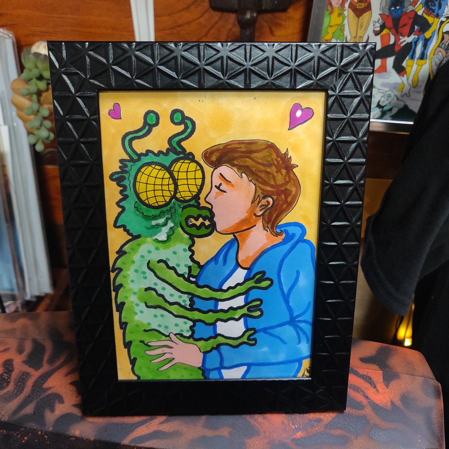 Big Love Framed Original Drawing WALL ART