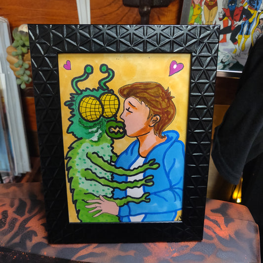 Big Love Framed Original Drawing WALL ART