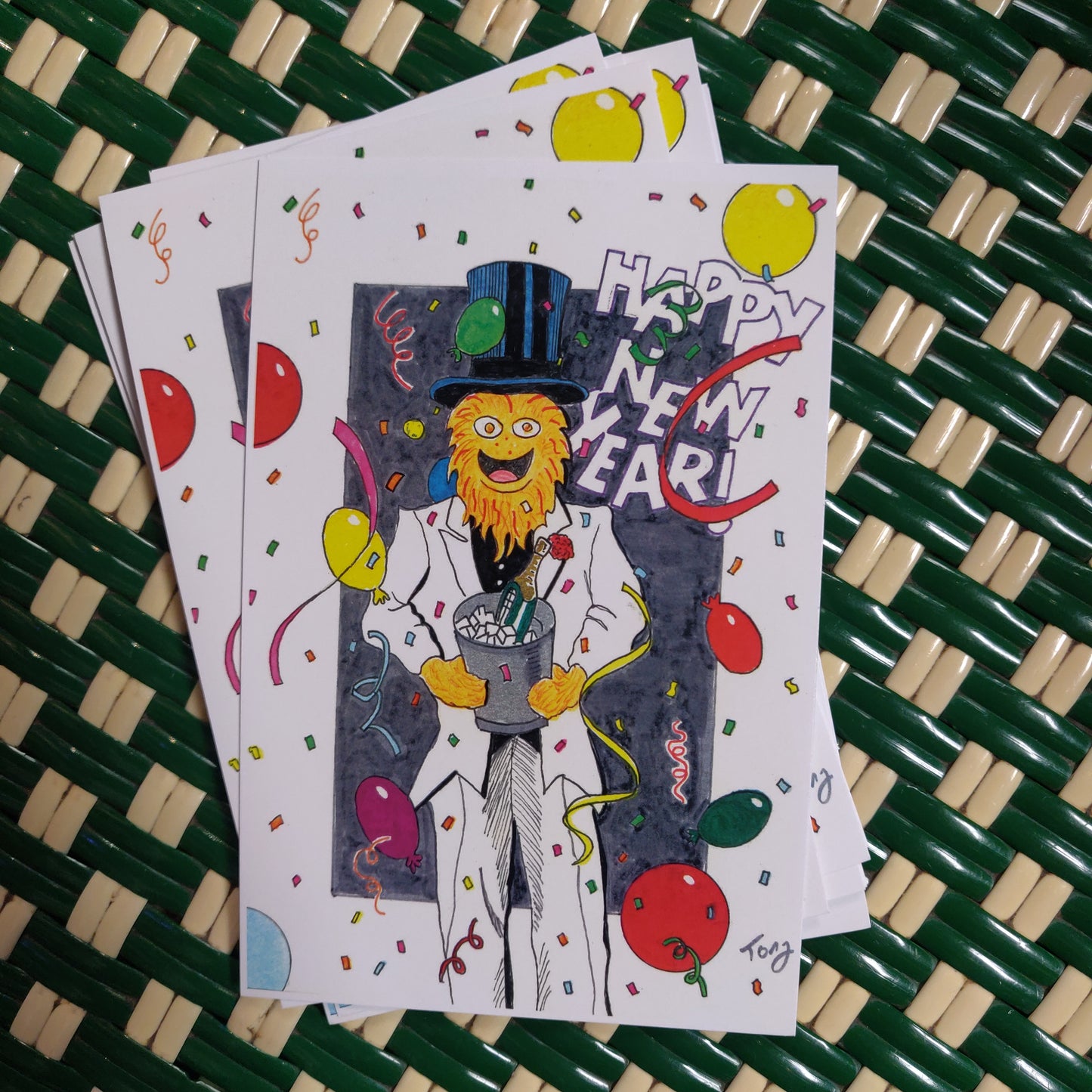 Happy New Year Grit POSTCARD