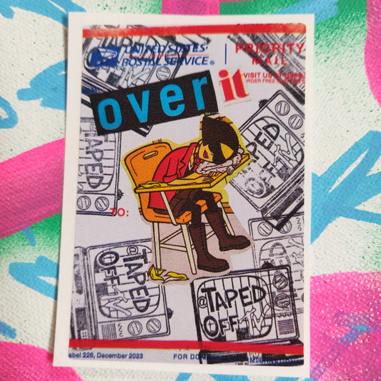 Over It Collage STiCKER @TapedOffTV