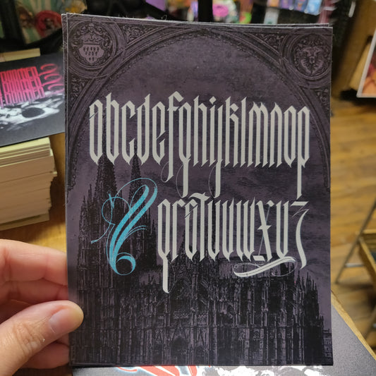 Alphabet Calligraphy XL MAGNET by Death and Taxes