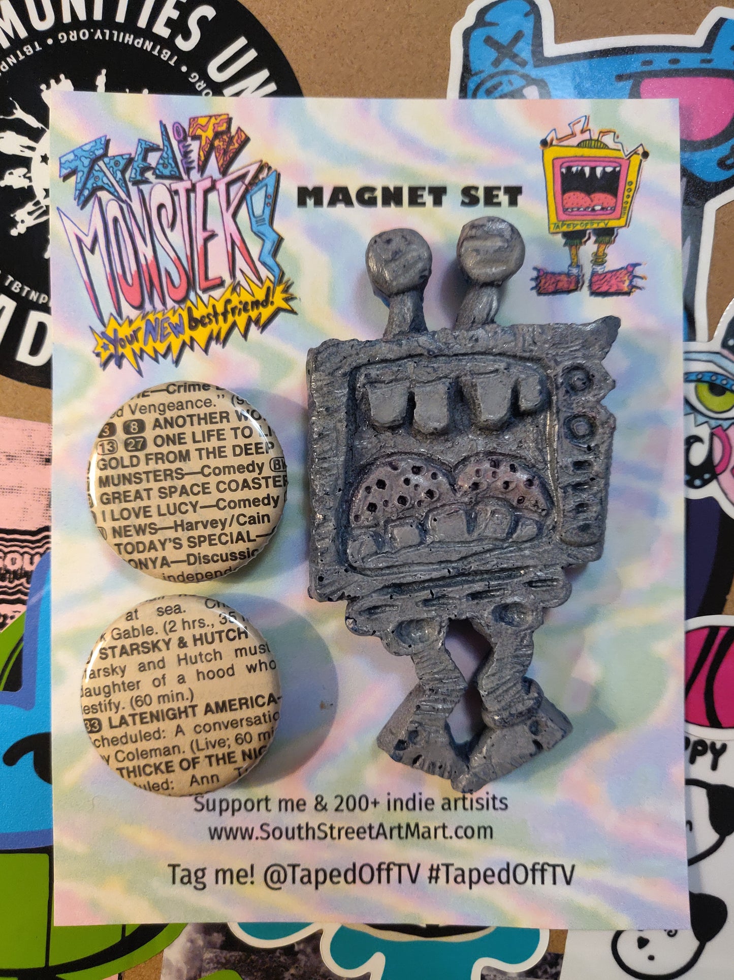 ~ Taped Off TV Monster Pals MAGNET SET ~ Series 01, Version 2.0