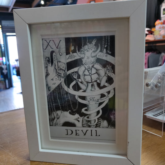 Devil Tarot Card FRAMED PRiNT
