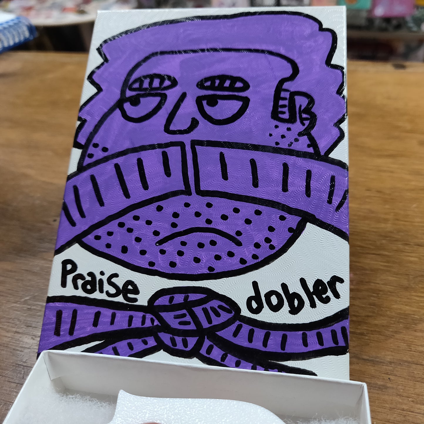 Mustache Art Box by Praise Dobler