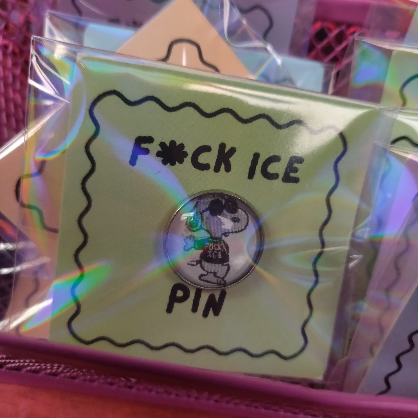 F Ice Dog PiN