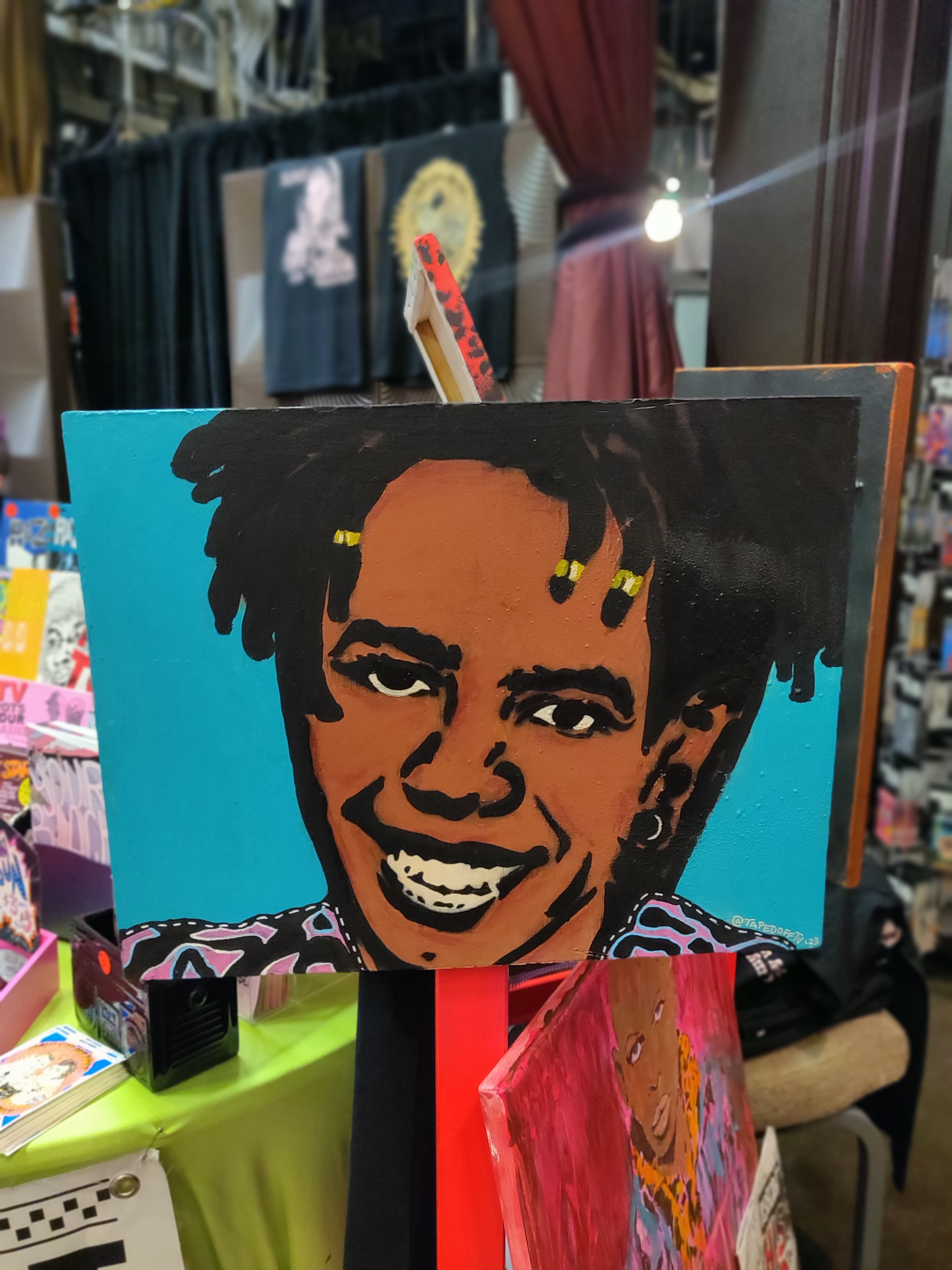 Lorraine with Locs PAINTING by Taped Off TV