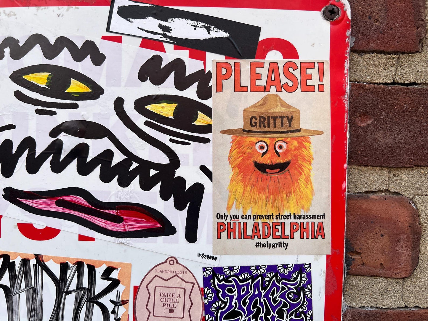 Please! Only you can prevent street harassment Philadelphia STiCKER Grit
