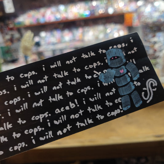 I Will Not Talk... hand-drawn STiCKER by a sticker fairy