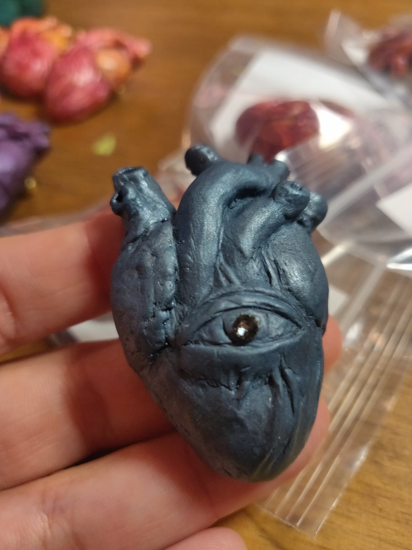 Anatomical Heart Hand-sculpted PiNS / BROOCH