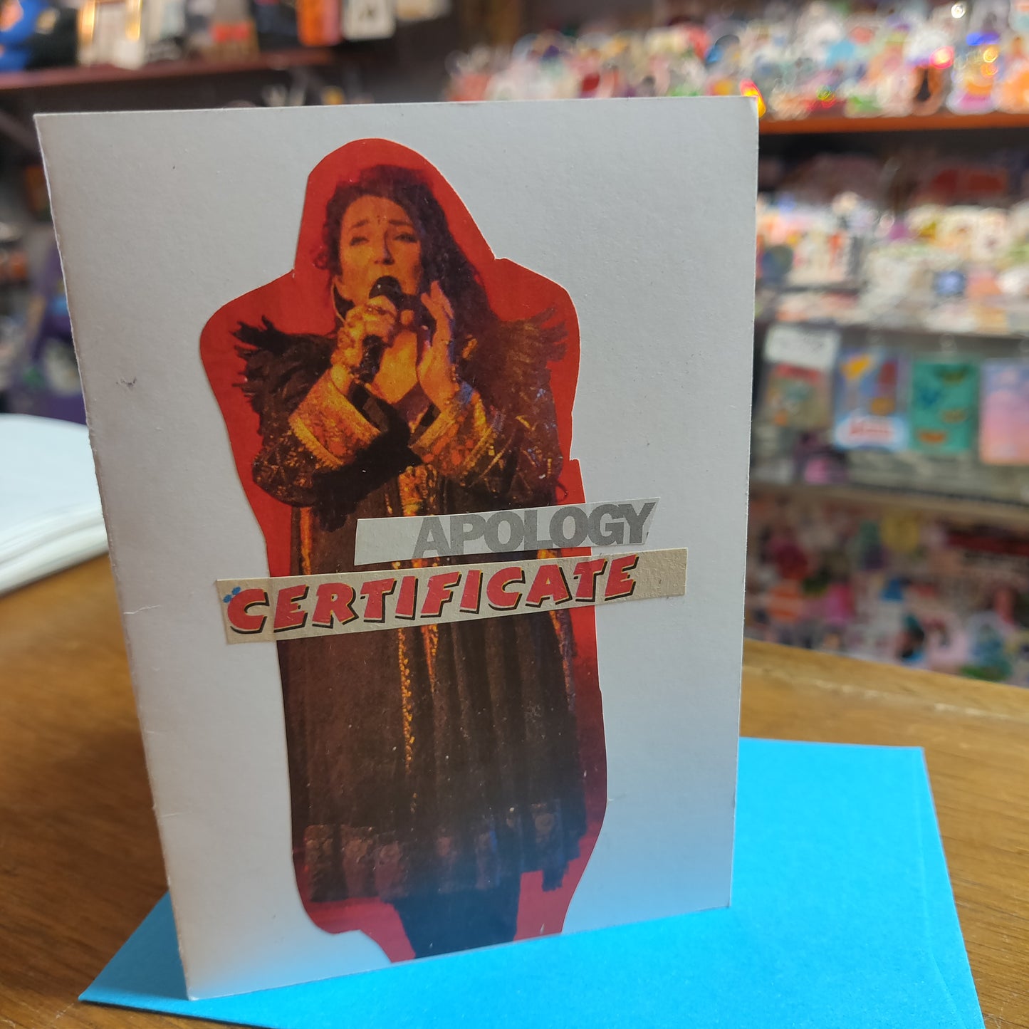 Apology Certificate Collage GREETING CARD