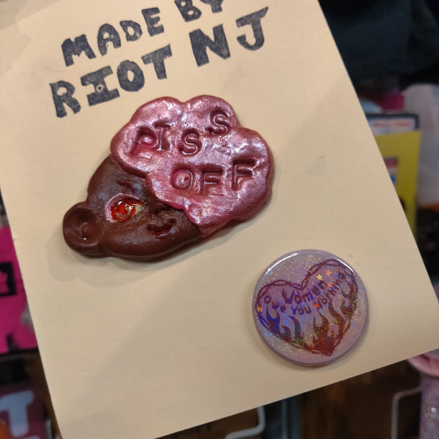 Riot NJ 2-piece Women Owe You Nothing PiN PACK