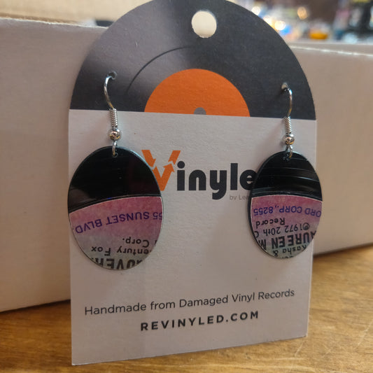 SS045 Maureen McGovern Vinyl Record EARRINGS