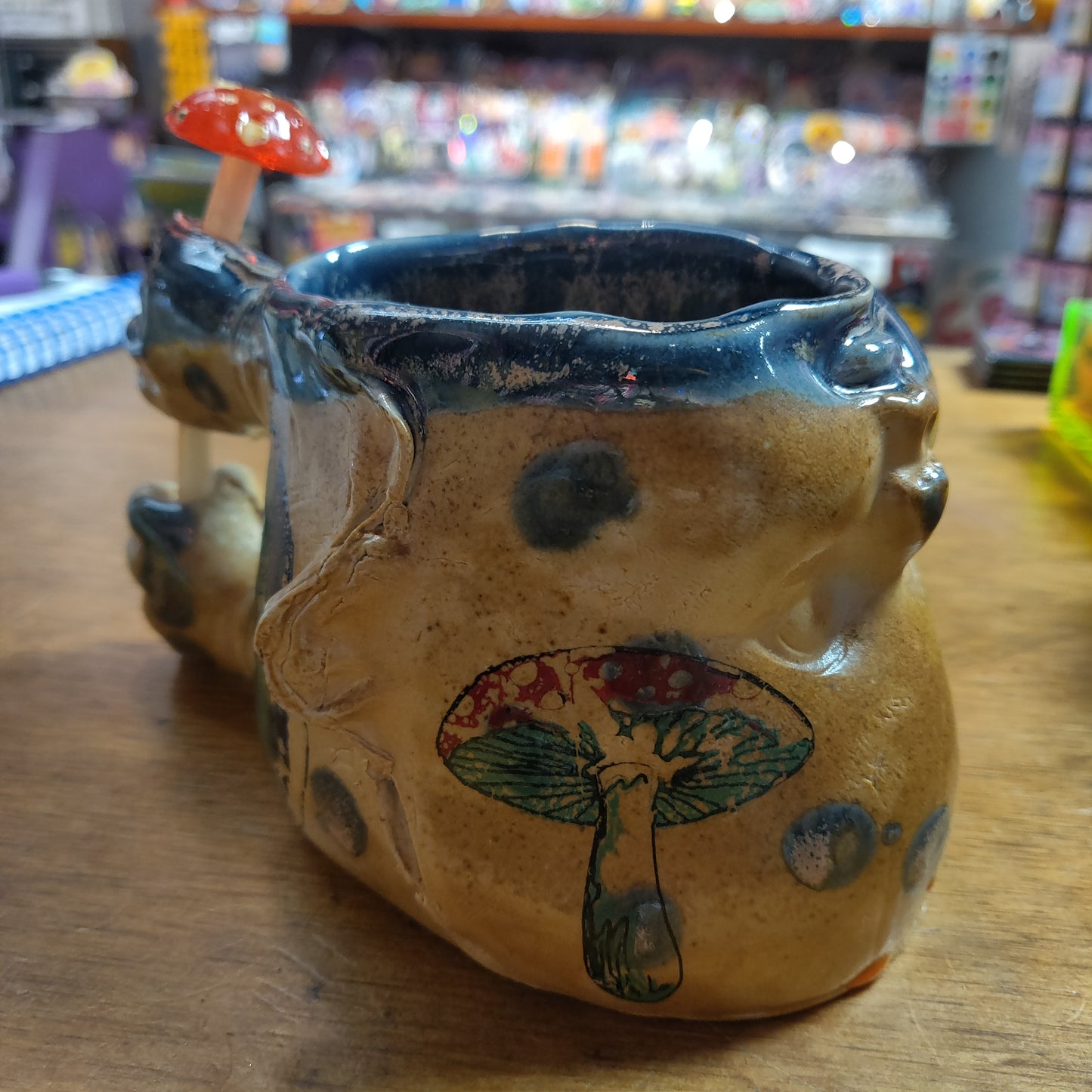 Mushroom Ceramic Beeb Head MUG