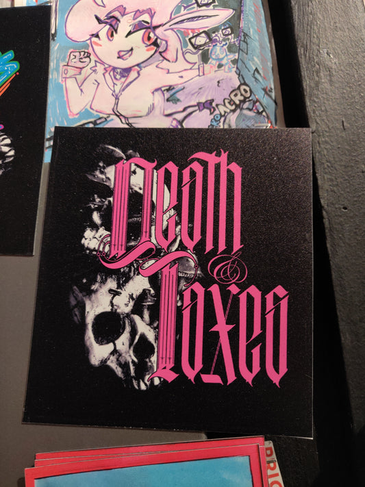 Death and Taxes XL MAGNET