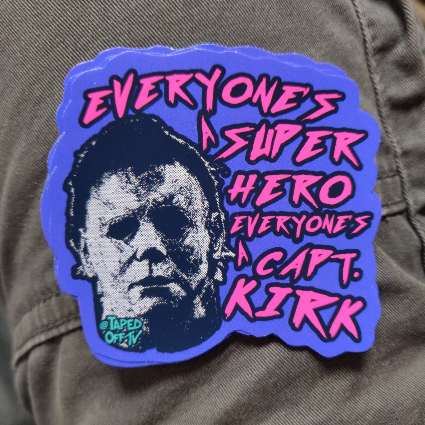 Halloween Michael 99 Captain Kirk Myers Holographic STiCKER