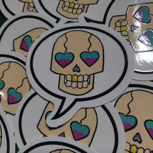 Skull Bubble STiCKER by Monster Bloodbath