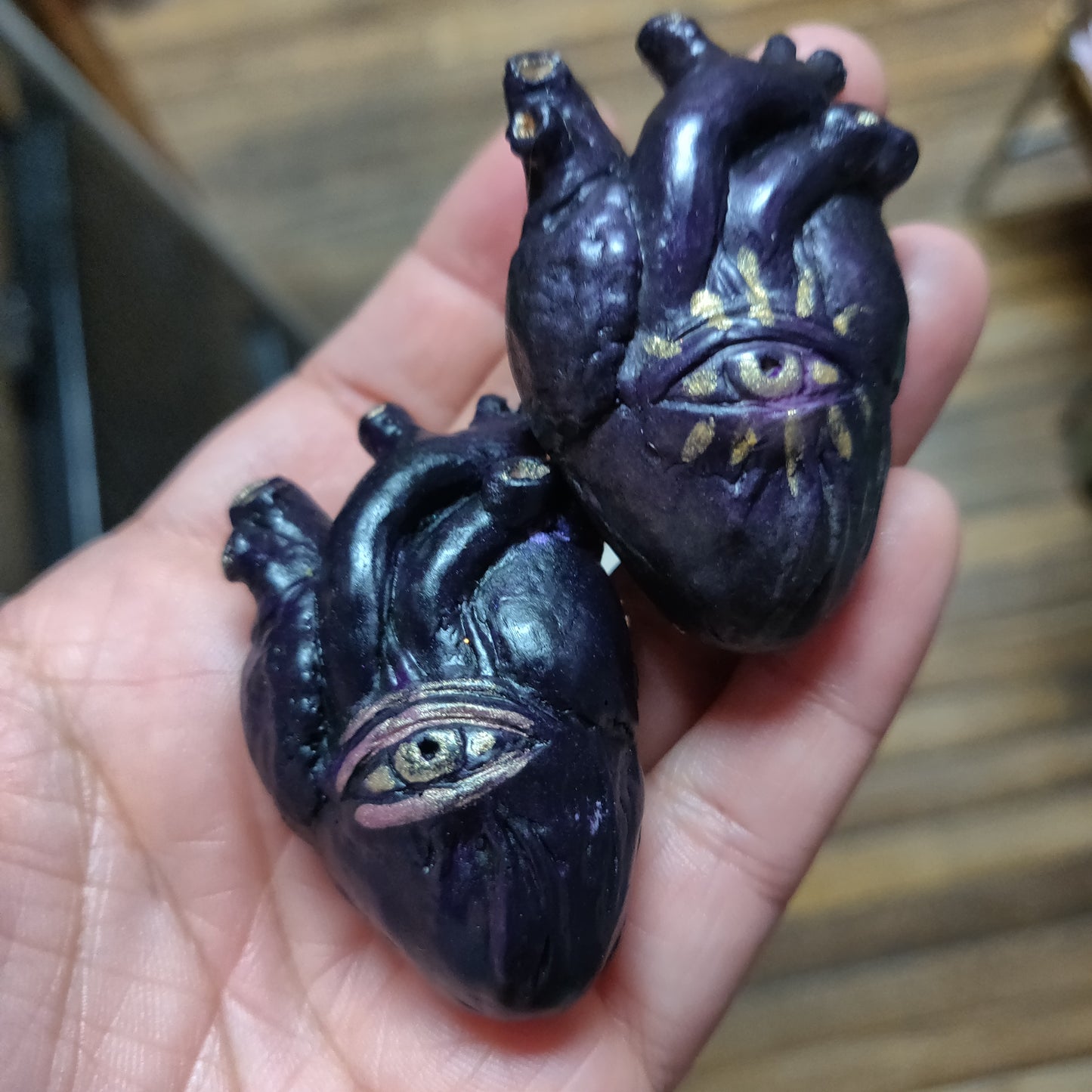 Anatomical Heart Hand-sculpted PiNS / BROOCH