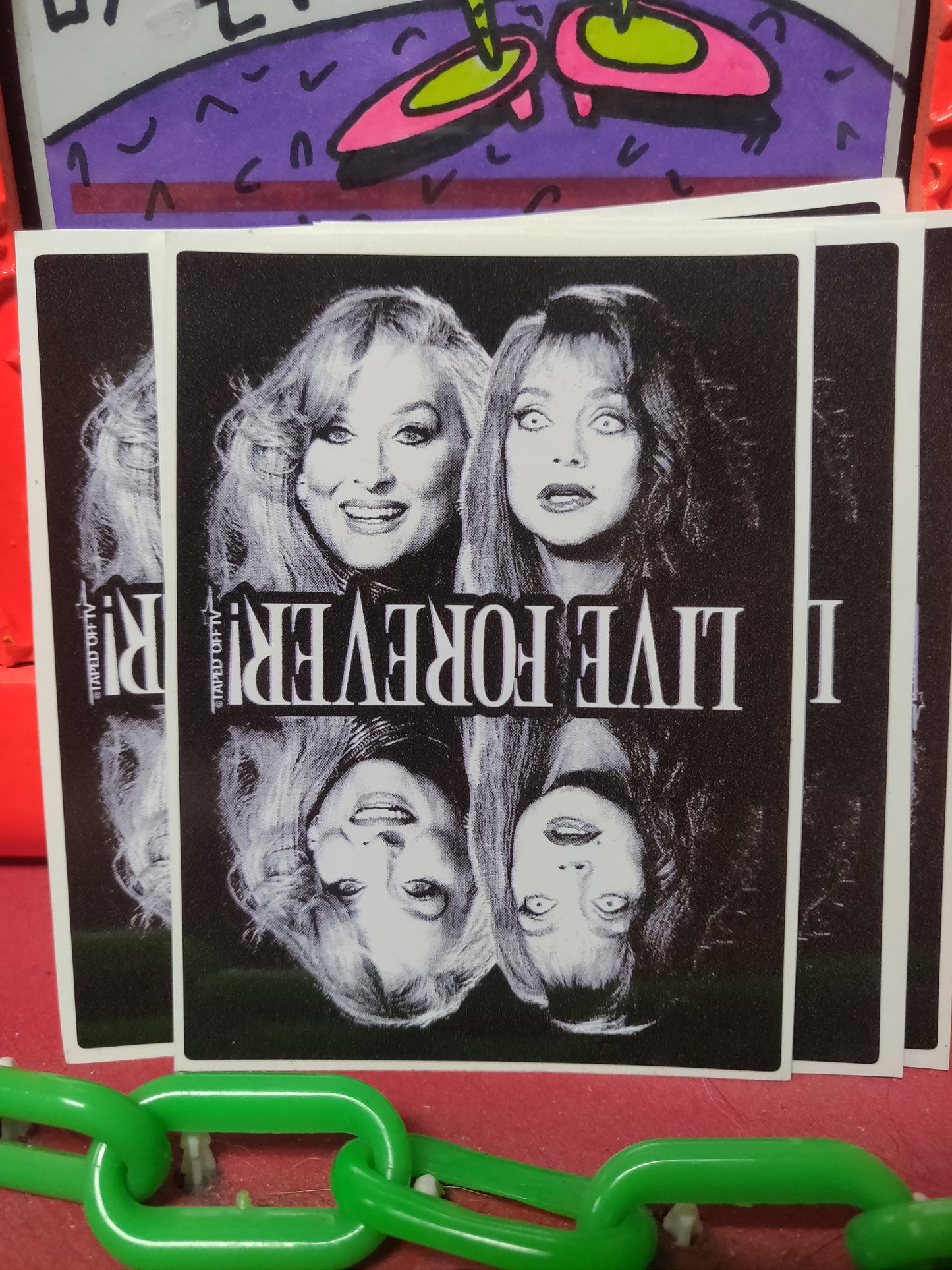 Death Be Comin' Live Forever STiCKER by Taped Off TV