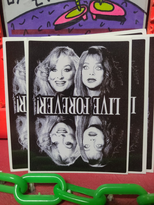 Death Be Comin' Live Forever STiCKER by Taped Off TV