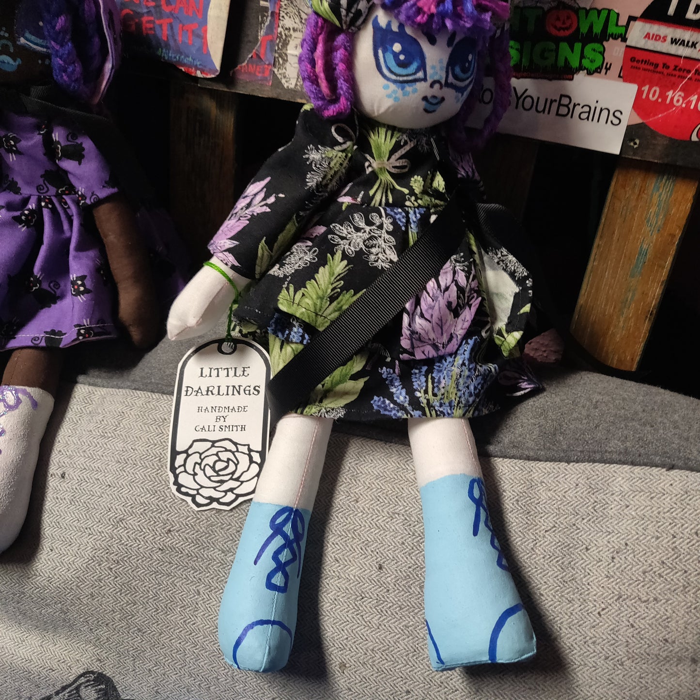 Foral Dress Little Darlings Handmade DOLL