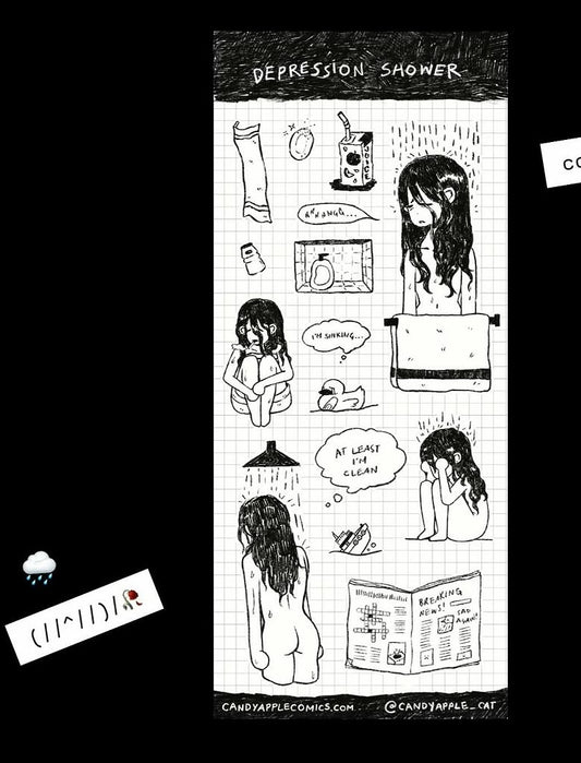 Depression Shower STiCKER SHEET