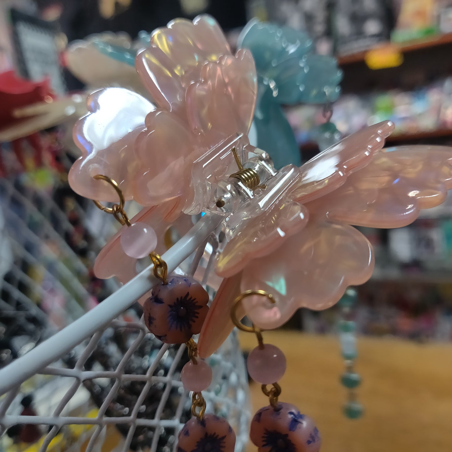 Beaded Butterfly HAiR CLiPs by Lavish-Li Made