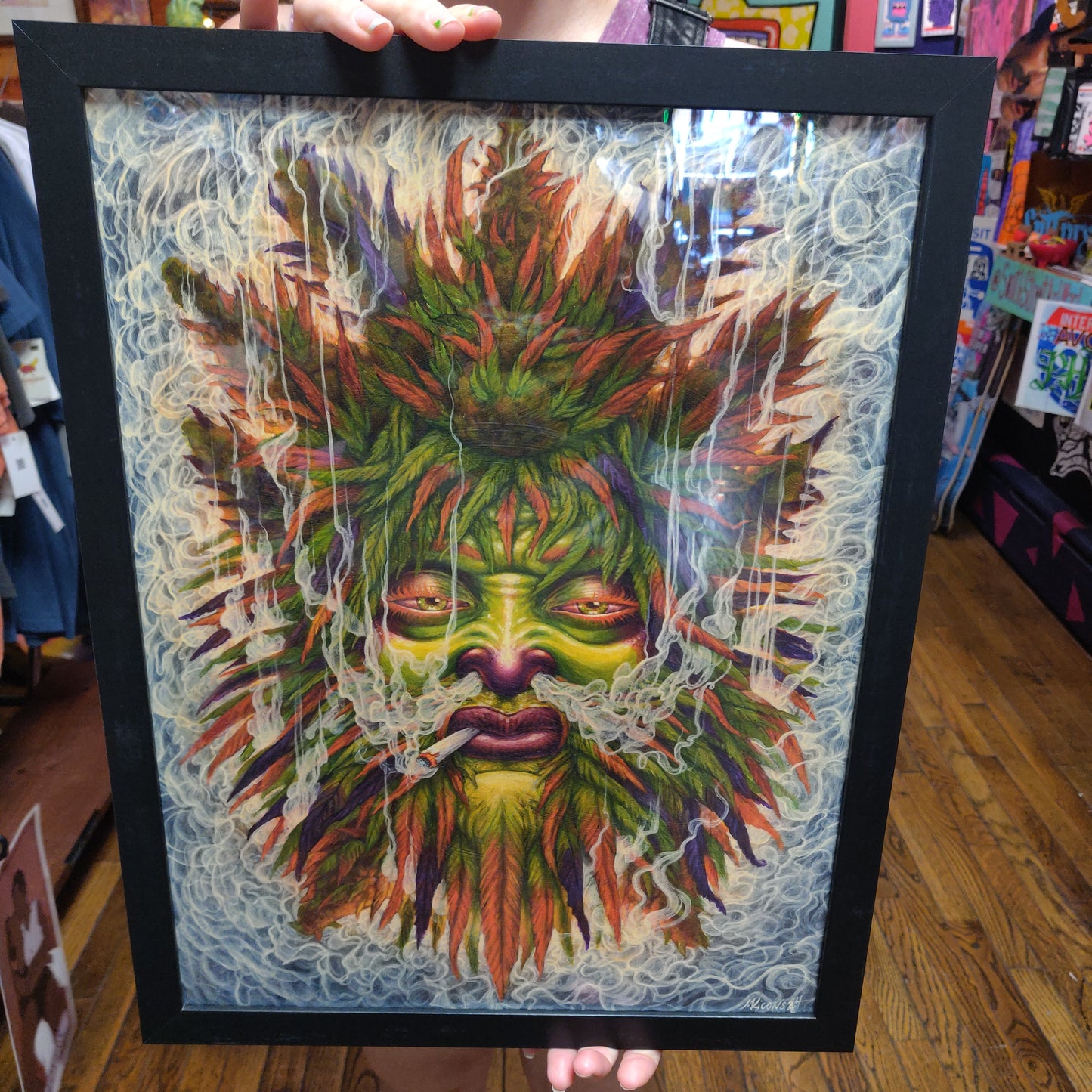 Green Man ART PRINT by Monique Ligons