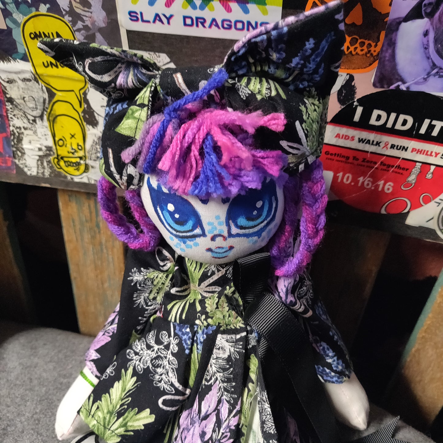 Foral Dress Little Darlings Handmade DOLL