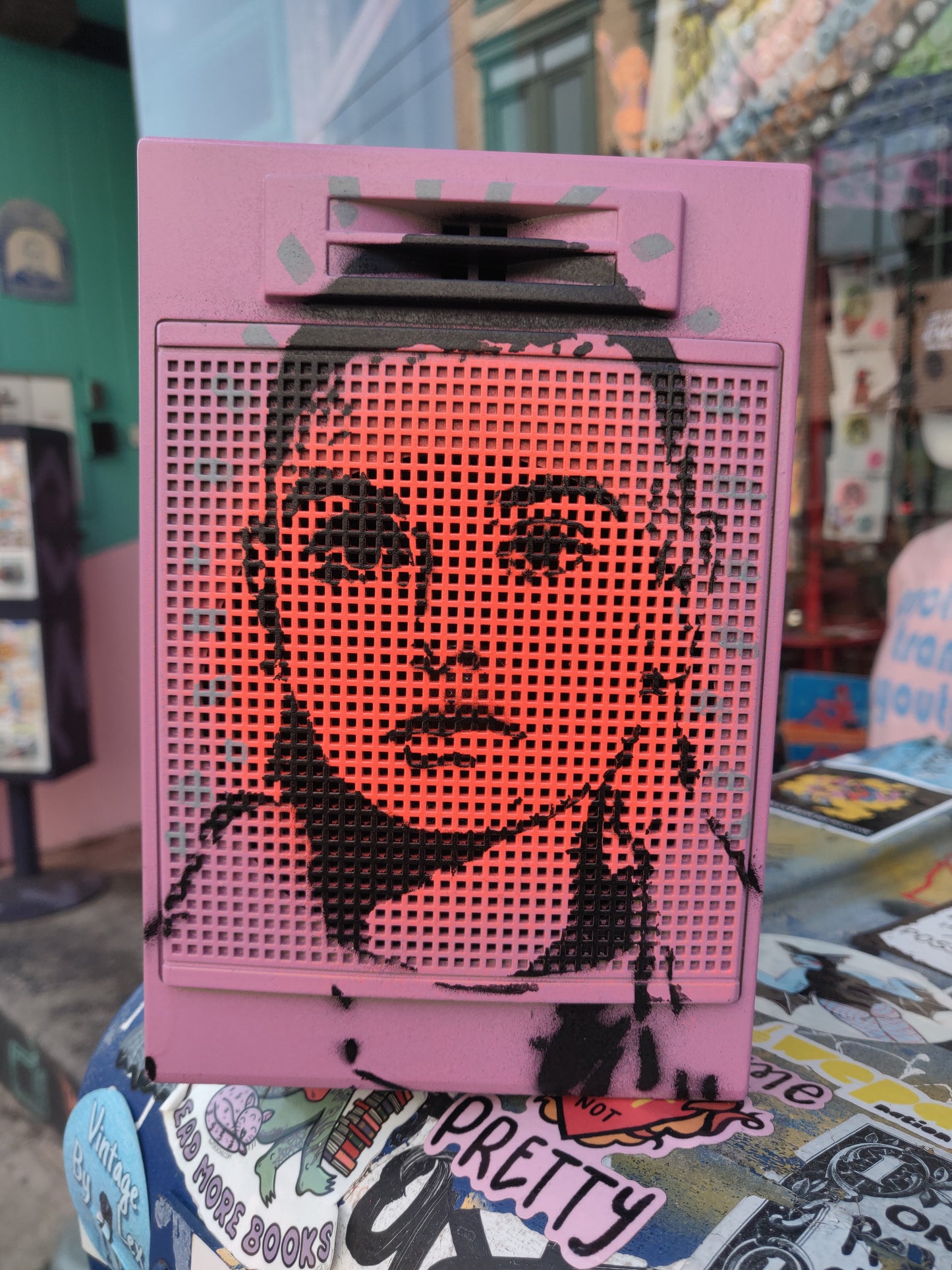 Fight The Real Enemy Sinéad Speaker WALL / SHELF ART by Taped Off TV