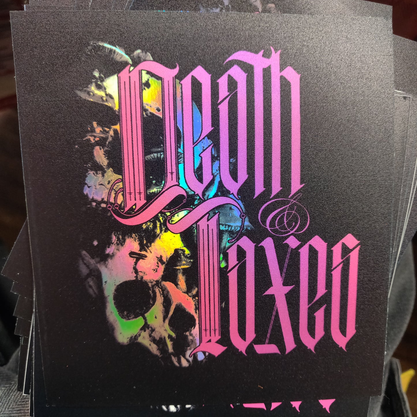 Death and Taxes XL STiCKER