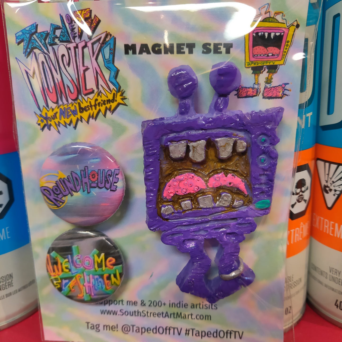 ~ Taped Off TV Monster Pals MAGNET SET ~ Series 01, Version 2.0