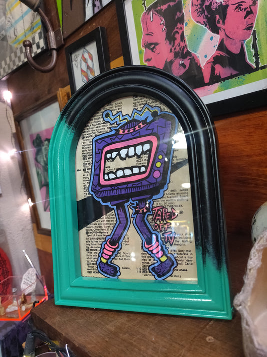 Shock Palace Framed TV Guide Monster @TapedOffTV