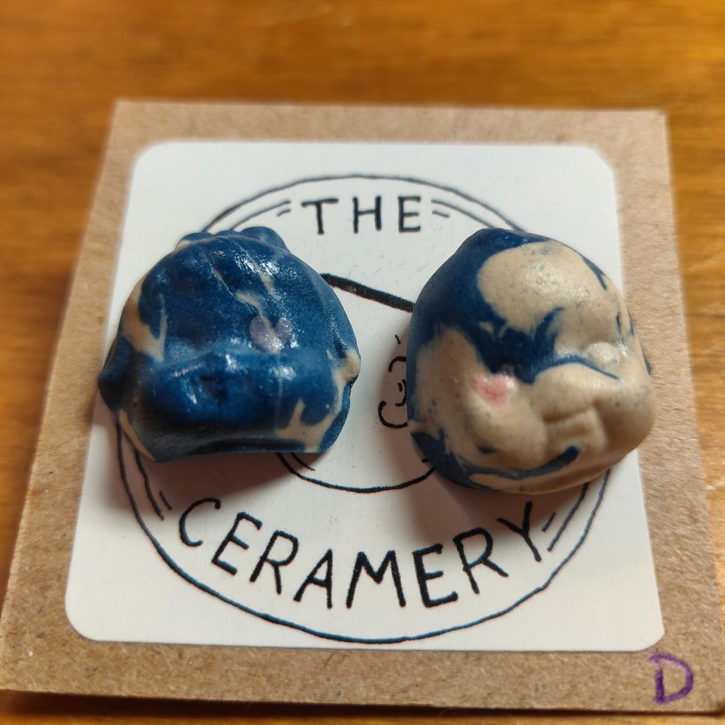 Ceramic Beeb Head EARRiNGS by The Ceramery