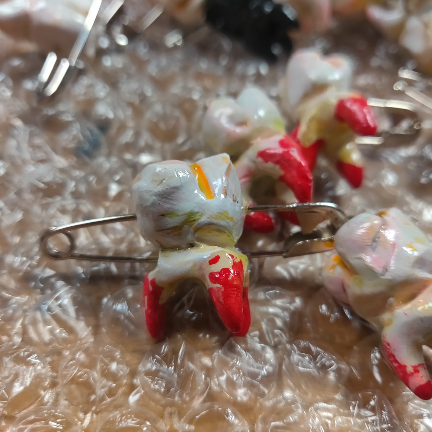 Handmade TOOTH PiNS & Pendants by Giles Crawford