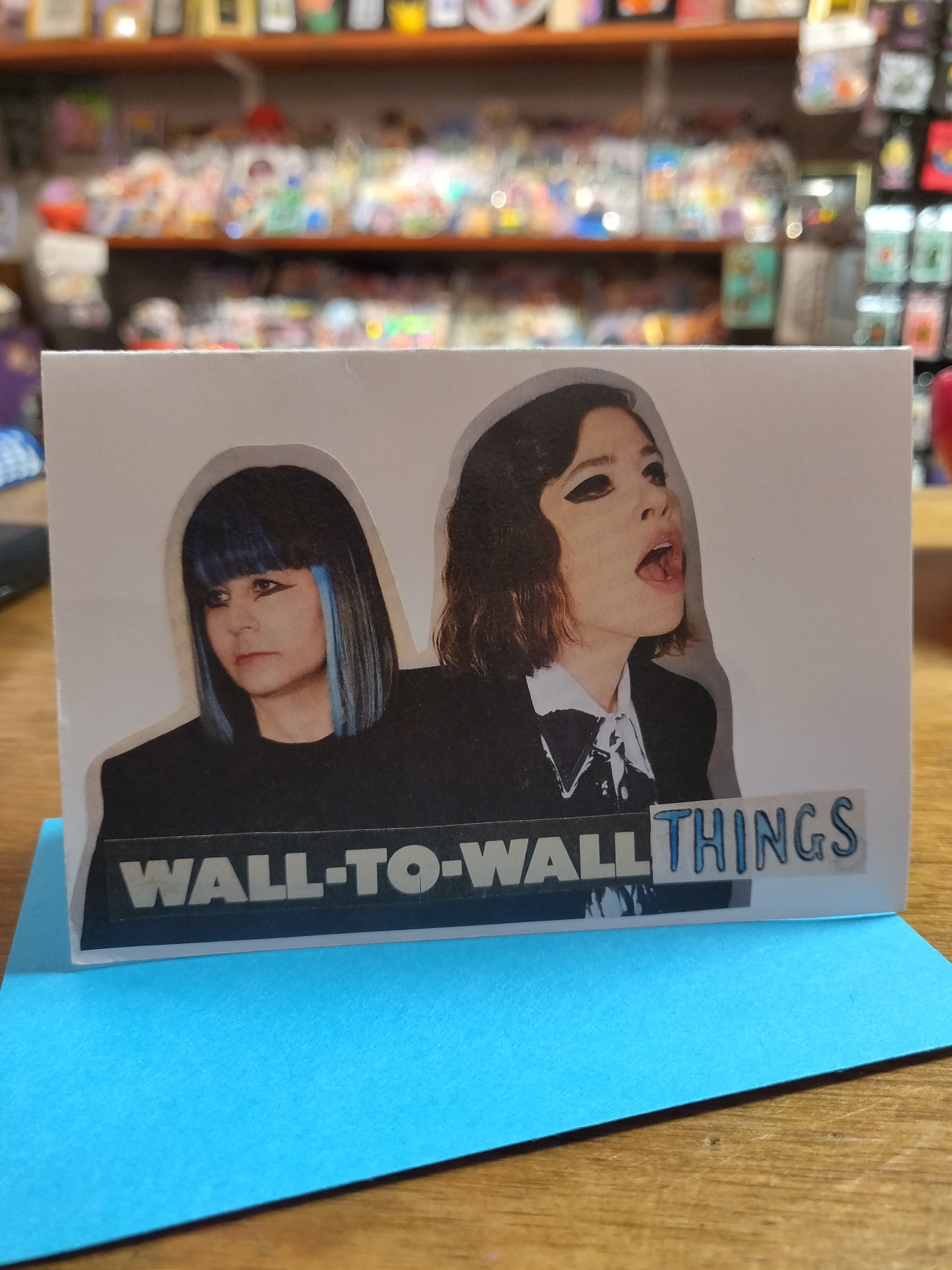 Wall-to-Wall Things Collage GREETING CARD