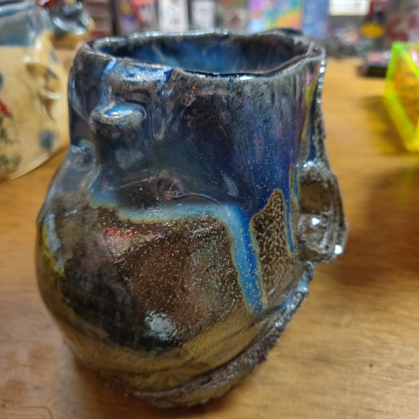 Deep Blue Ceramic Beeb Head MUG