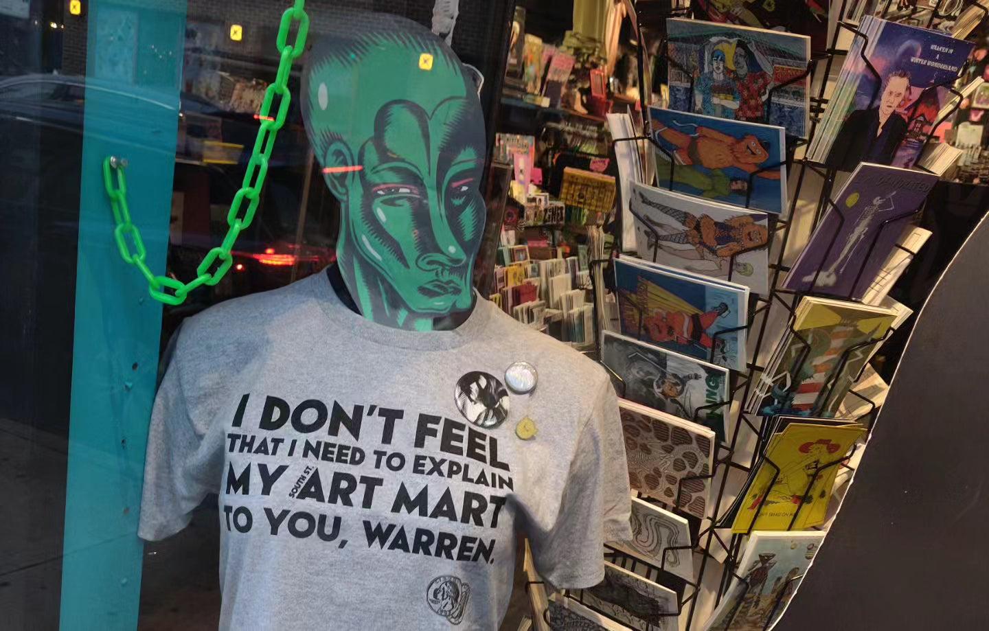 I Don't Feel That I Need to Explain my Art Mart to You, Warren T-SHiRT