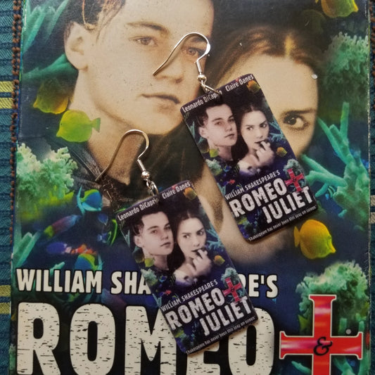 Romeo and Juliet VHS Cover EARRINGS