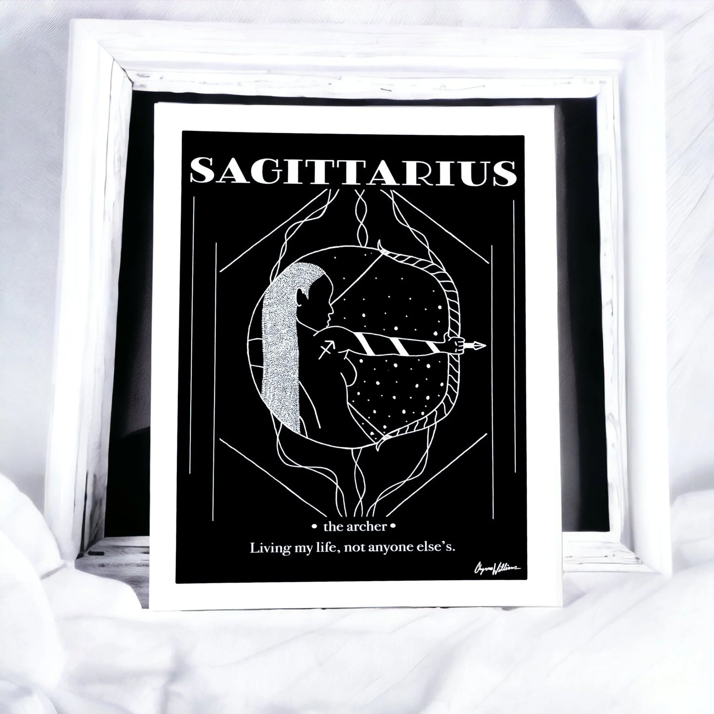 Sagittarius Zodiac PRiNT by Solo Souls