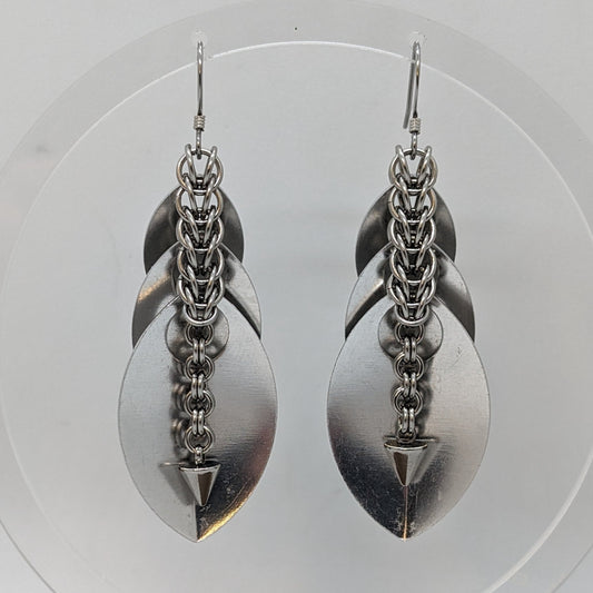 Scale Tails Chainmaille EARRINGS by Sixth House Ego