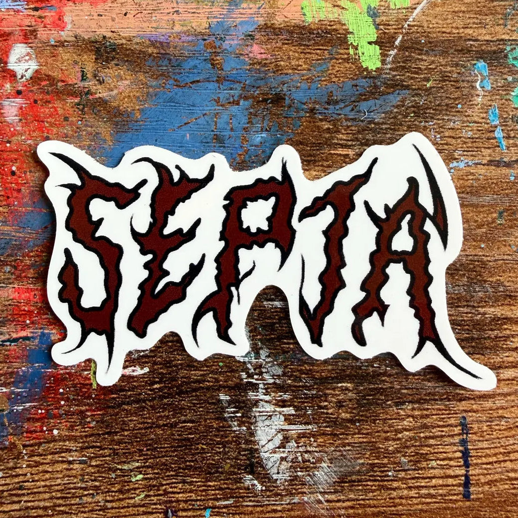 Septa Metal Font STICKER