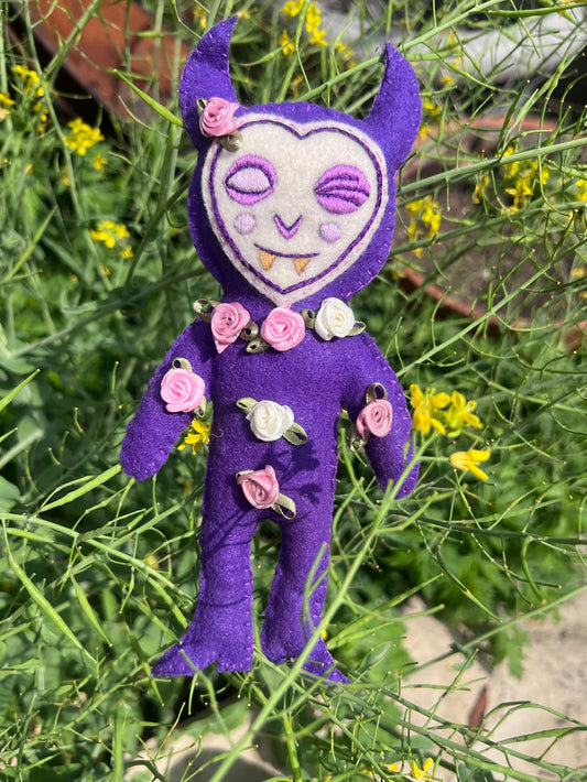 Purple Flower Boi  Springtime Doomy Doll by Sea Of Doom