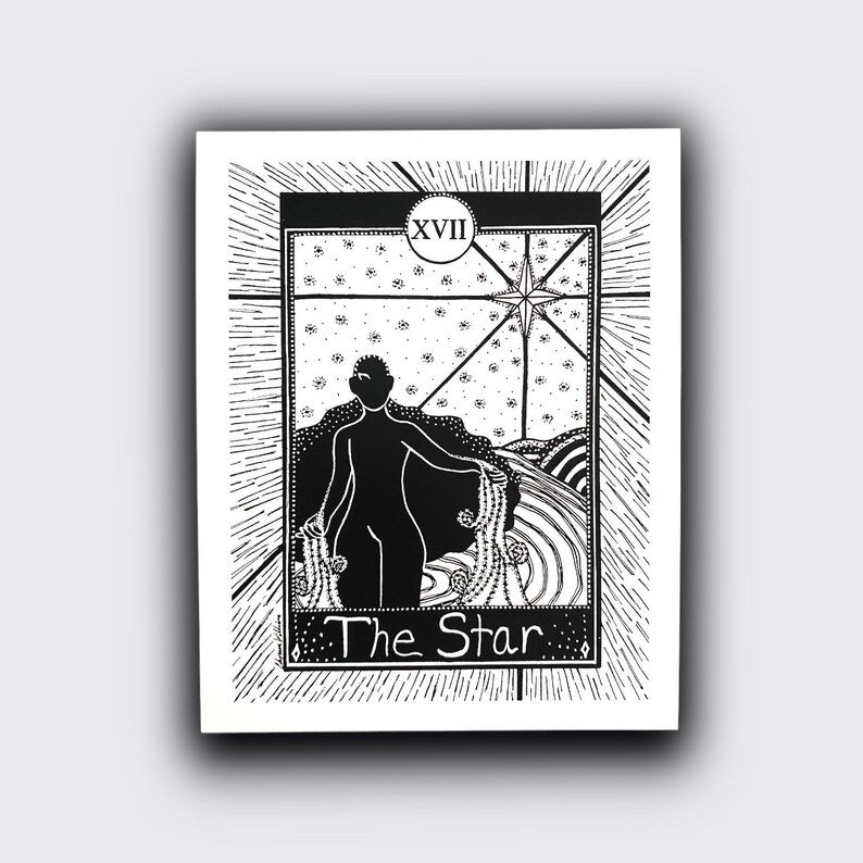 The Star Tarot PRiNT by Solo Souls