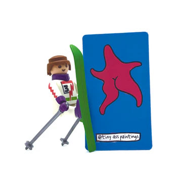 Starfish Fancy Ass MAGNET by Tiny Ass Paintings